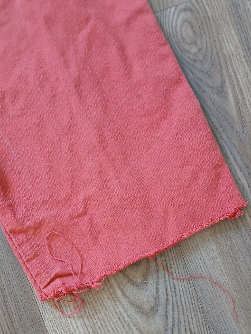 Ilana Kohn Pleated  Wide Leg High-Waist Pants in Coral Distressed Sz 0 - Picture 7 of 7